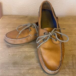 Sperry Top-Sider Leeward 2 Eye Boat Shoe Sahara Tan-Size 10